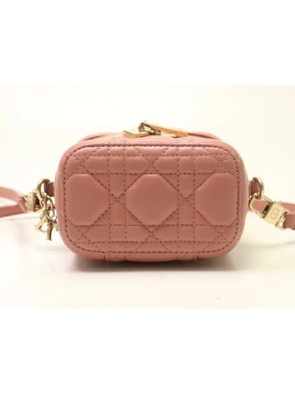 Dior Cannage Lambskin 2-Way Vanity Bag